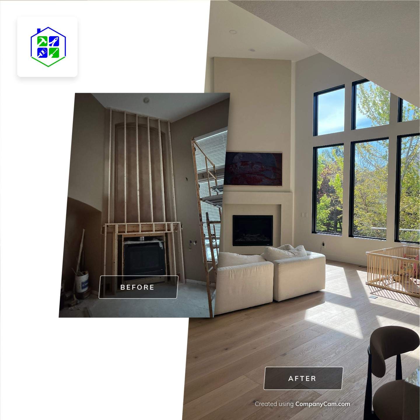Interior Remodeling and Fireplace performed in Lone Tree, CO